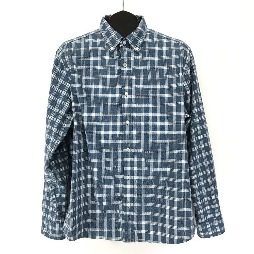 Charles Tyrwhitt Slim Fit Non Iron Long Sleeve Shirt Men's Large Plaid Casual
